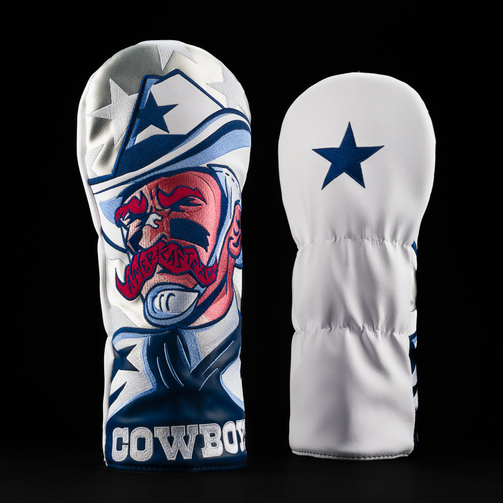 Dallas Cowboys driver headcover featuring official team branding, stitched in SWAG Golf's signature bold style.