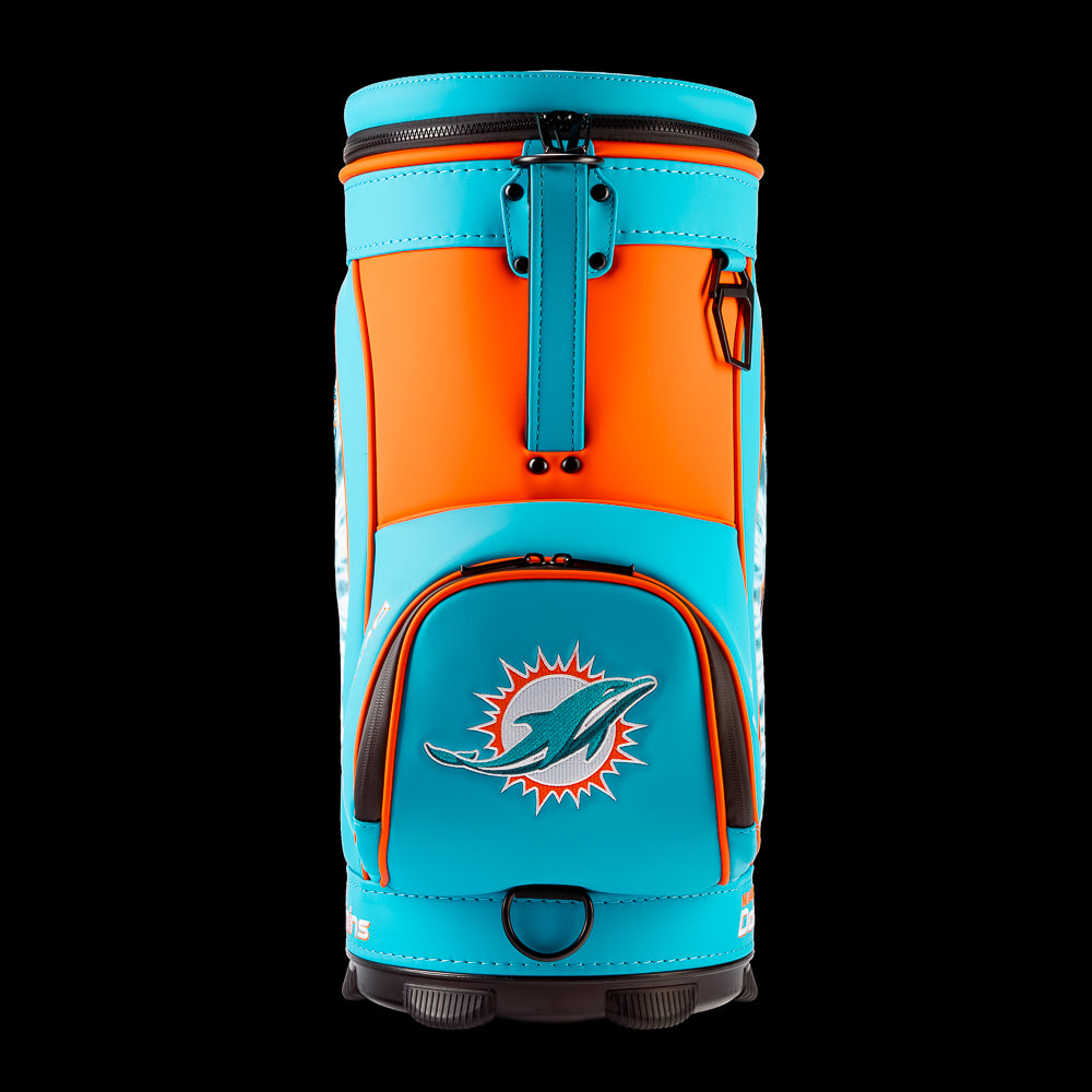 SWAG Golf X NFL Miami Dolphins Fins Up Den Caddy Cooler – SWAG Golf Co