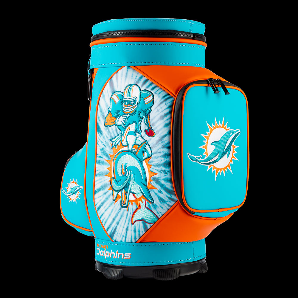 SWAG Golf X NFL Miami Dolphins Fins Up Den Caddy Cooler – SWAG Golf Co