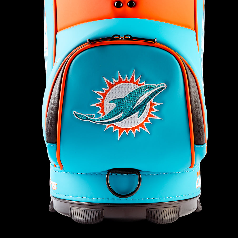 SWAG Golf X NFL Miami Dolphins Fins Up Den Caddy Cooler – SWAG Golf Co