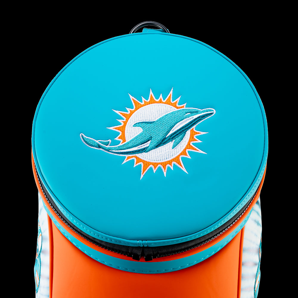 SWAG Golf X NFL Miami Dolphins Fins Up Den Caddy Cooler – SWAG Golf Co