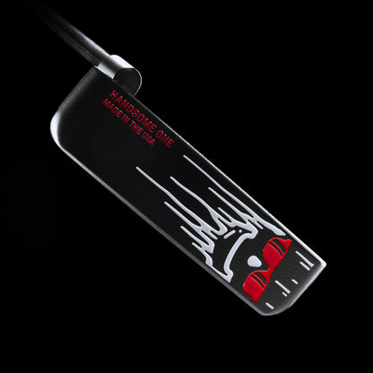 Swag Golf Handsome One black PVD left handed stainless steel golf putter made in the USA.