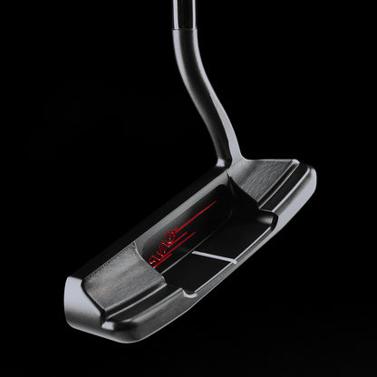 Swag Golf Handsome Too Flowneck black PVD stainless steel golf putter made in the USA.