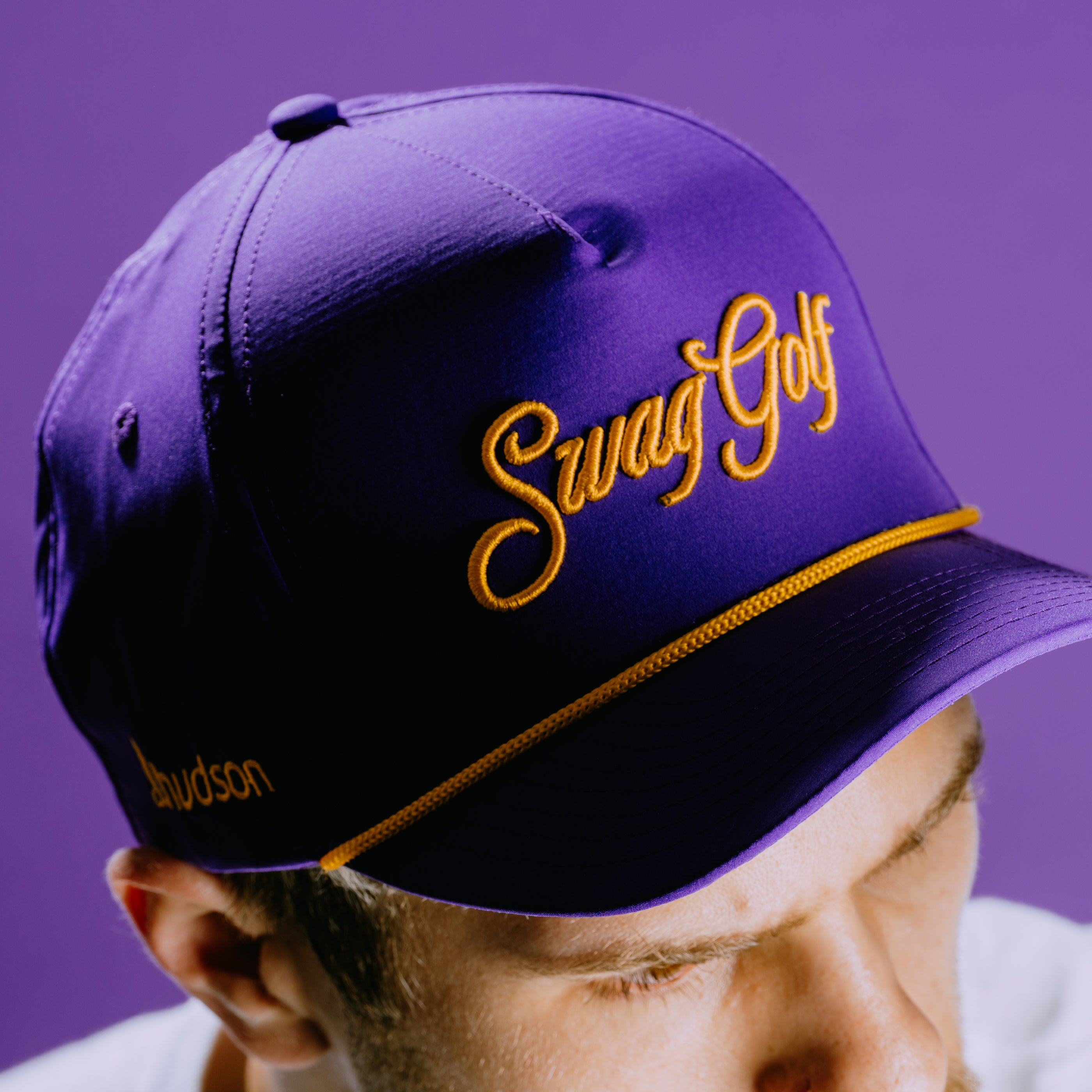 SWAG x d.hudson Crown Purple Hat