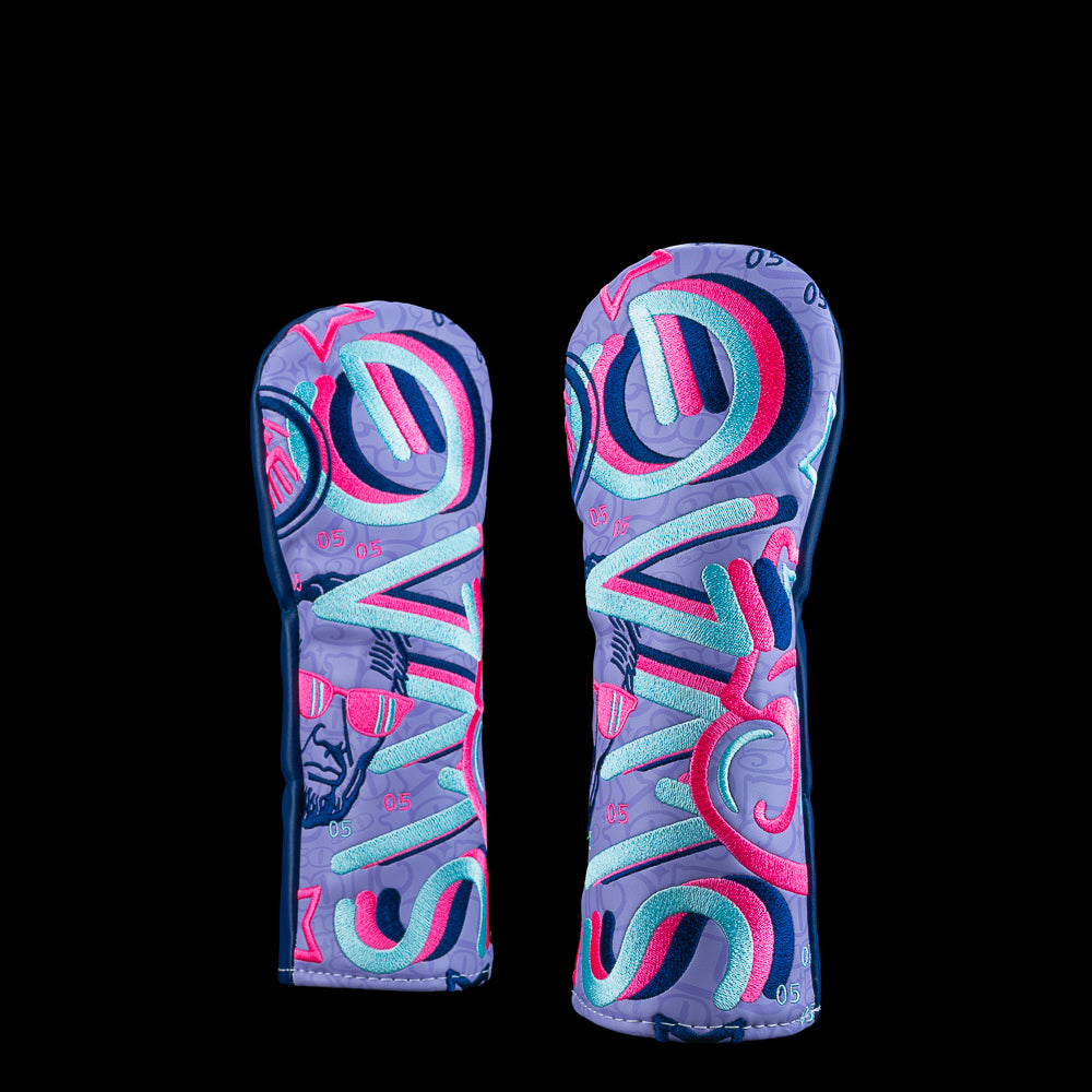 SWAG Golf Gigantic Lincoln hybrid cover with oversized dollar bill graphics, neon detailing, and large SWAG branding.