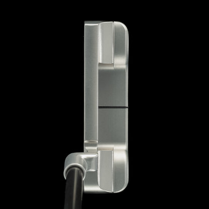 SWAG Golf The Grant Handsome One limited edition stainless steel putter with a tour satin finish and hand-painted $50 bill theme.
