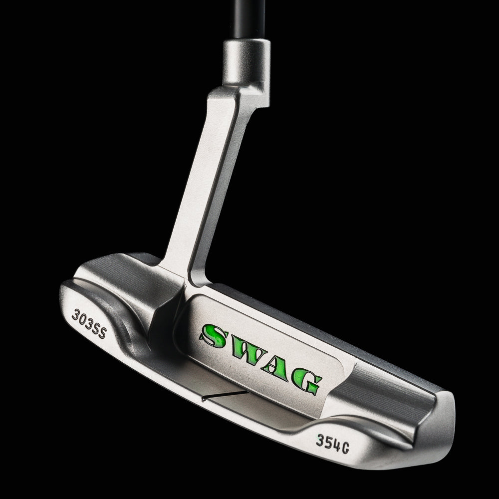 The Hamilton Handsome One stainless steel $10 bill themed golf putter made in the USA.