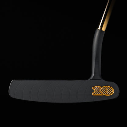 Swag Broadway Hamilton Suave One black and gold $10 themed limited -release blade golf putter made in the USA.