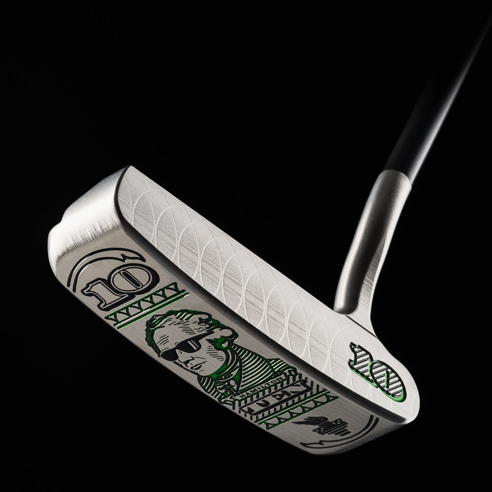 The Hamilton Suave One stainless steel golf putter made in the USA.