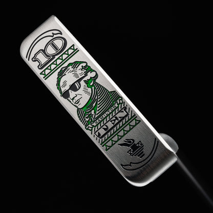 The Hamilton Suave One stainless steel golf putter made in the USA.