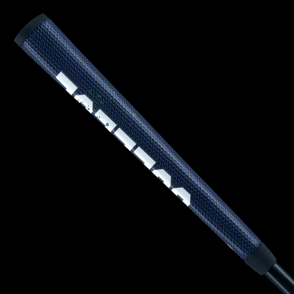 Rewind Golf x Animal House College official navy midsize putter grip.
