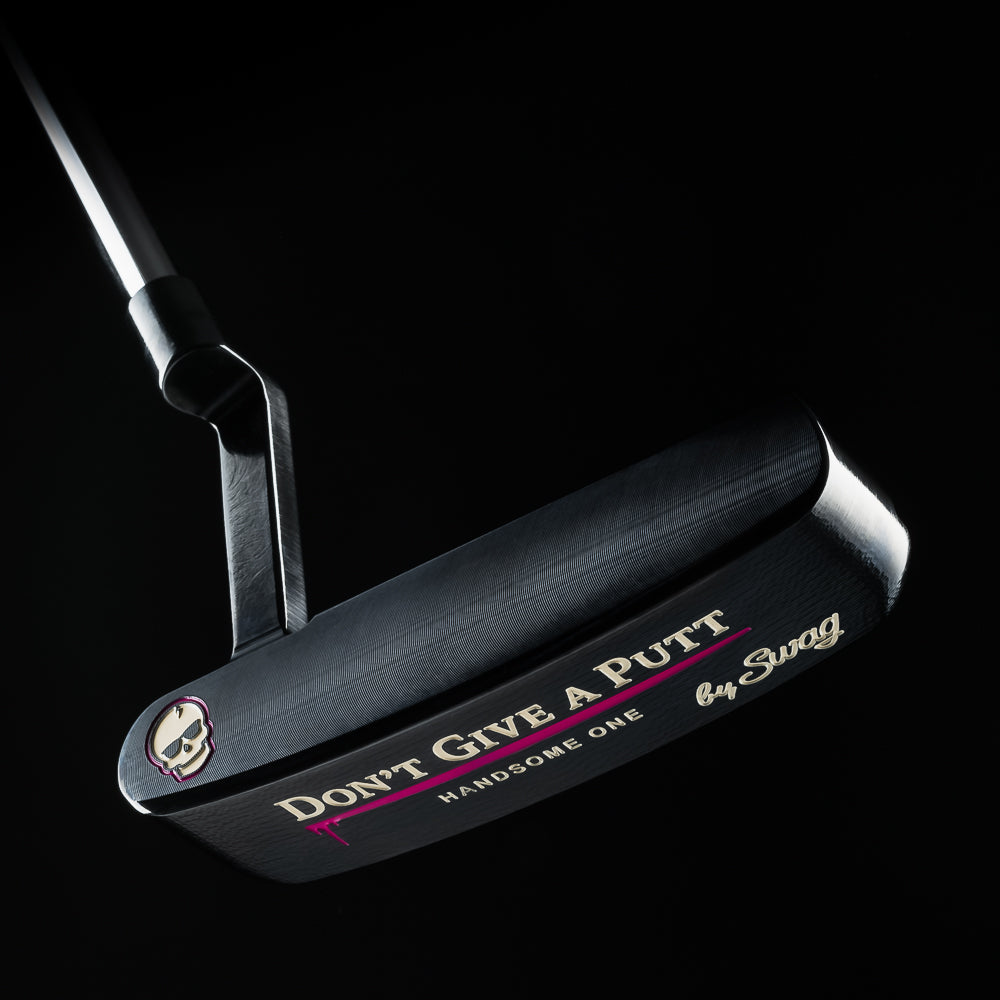 Swag Golf carbon black oxide handsome one left-handed golf putter made in the USA.