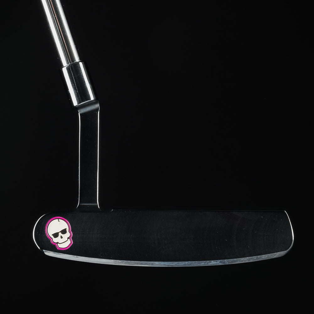 Swag Golf carbon black oxide handsome one left-handed golf putter made in the USA.