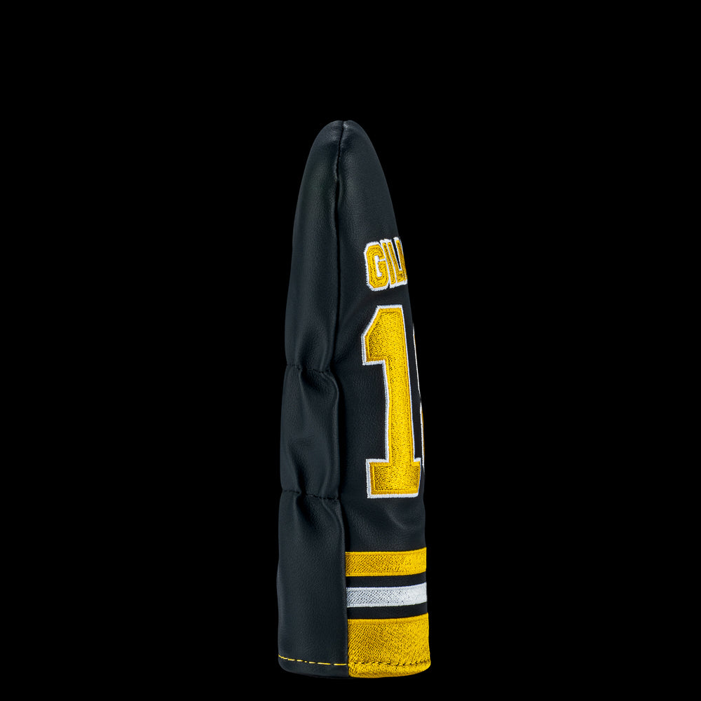 Rewind Golf x Happy Gilmore 18 Hockey Jersey black and gold officially licensed hybrid golf headcover.