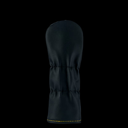 Rewind Golf x Happy Gilmore 18 Hockey Jersey black and gold officially licensed hybrid golf headcover.