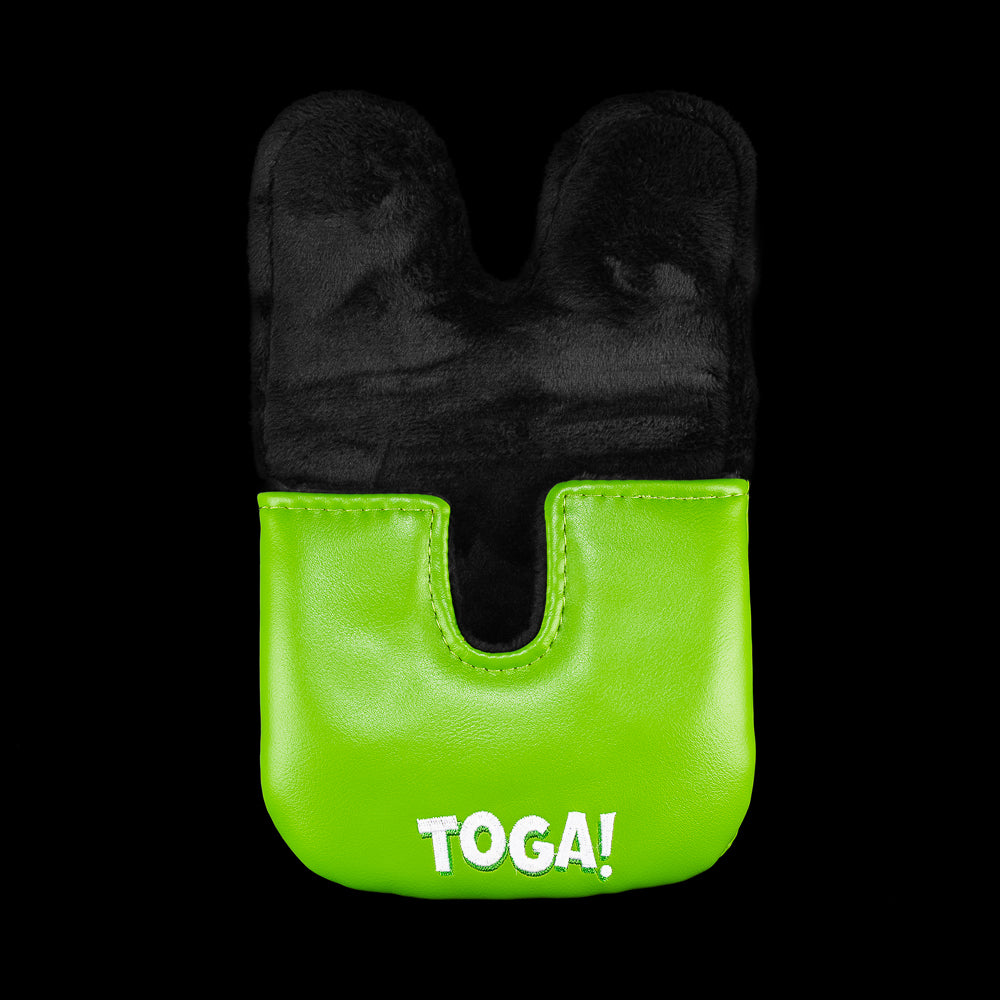 Rewind Golf x Animal House licensed TOGA themed green center shaft XL mallet golf headcover.
