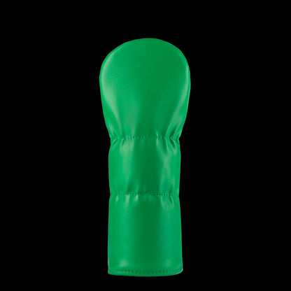 Green Callahan Auto Parts fairway cover with white logo.