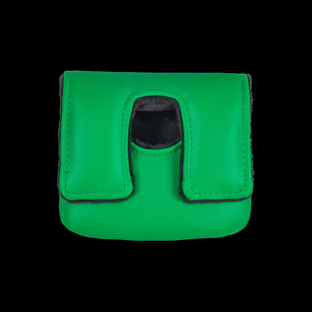 Green Callahan Auto Parts small CS mallet cover with logo.