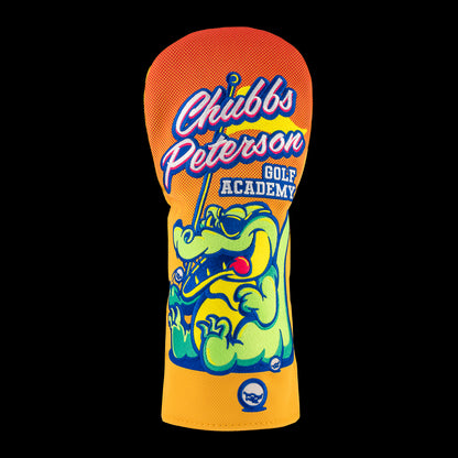 Happy Gilmore Chubbs Peterson Golf Academy officially licensed orange and yellow driver golf headcover.