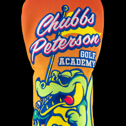 Happy Gilmore Chubbs Peterson Golf Academy officially licensed orange and yellow driver golf headcover.