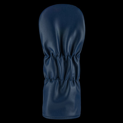 Rewind Golf x Animal House official Navy blue golf club driver headcover with 'COLLEGE' text on a black background
