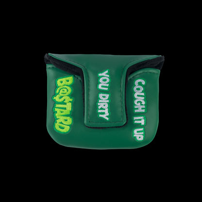 Rewind Golf x Happy Gilmore official Cough It Up green mallet golf headcover with alligator design.