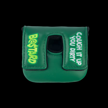 Rewind Golf x Happy Gilmore official Cough It Up green alligator themed center shaft mallet golf headcover.