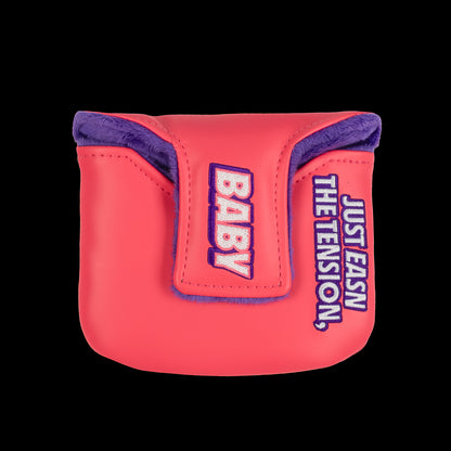 Chubbs Peterson Happy Gilmore official Easn The Tension, Baby pink mallet golf headcover.