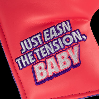 Chubbs Peterson officially licensed Happy Gilmore easn the tension, baby pink blade putter golf headcover.