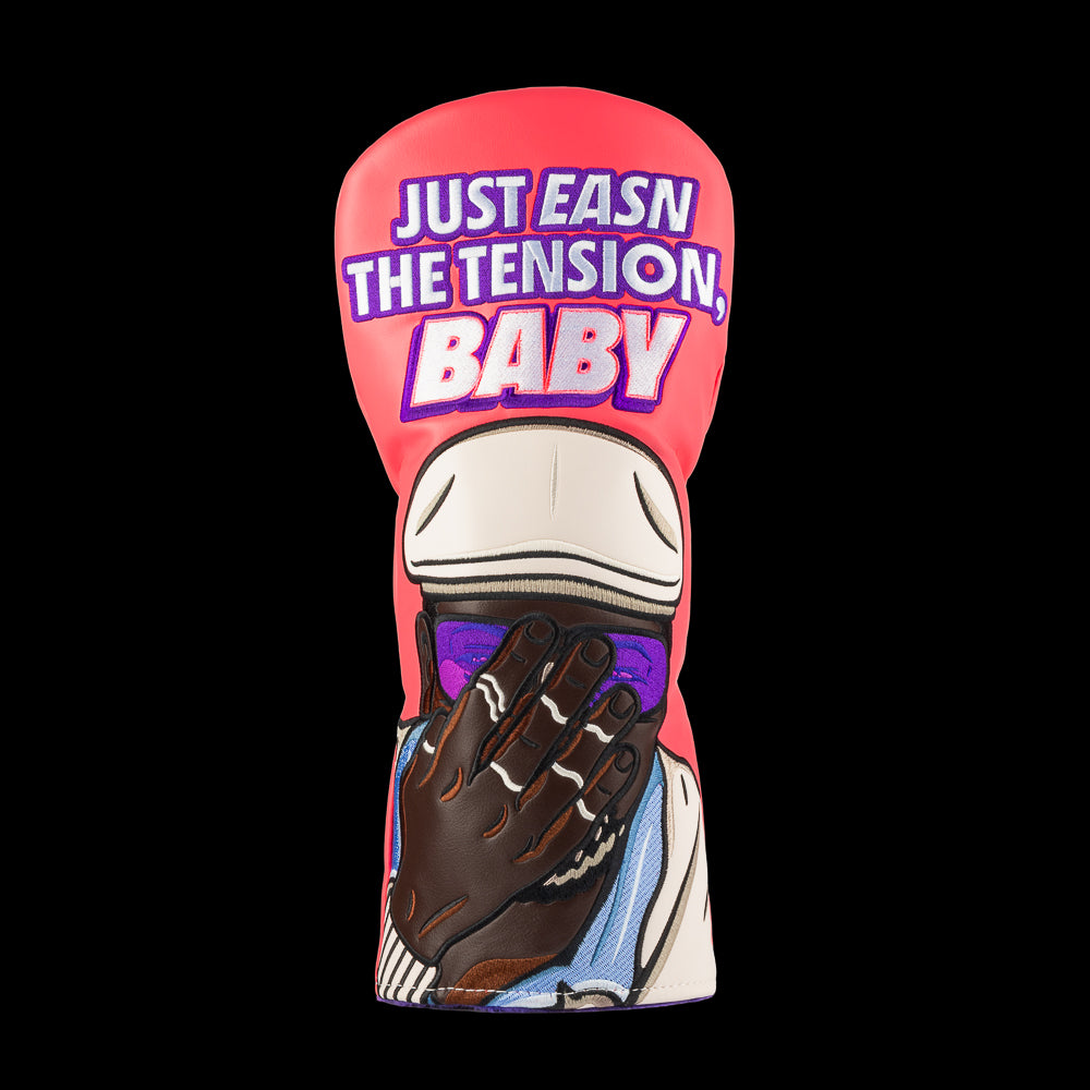 Happy Gilmore Chubbs Peterson Easn The Tension, Baby pink driver golf headcover. 