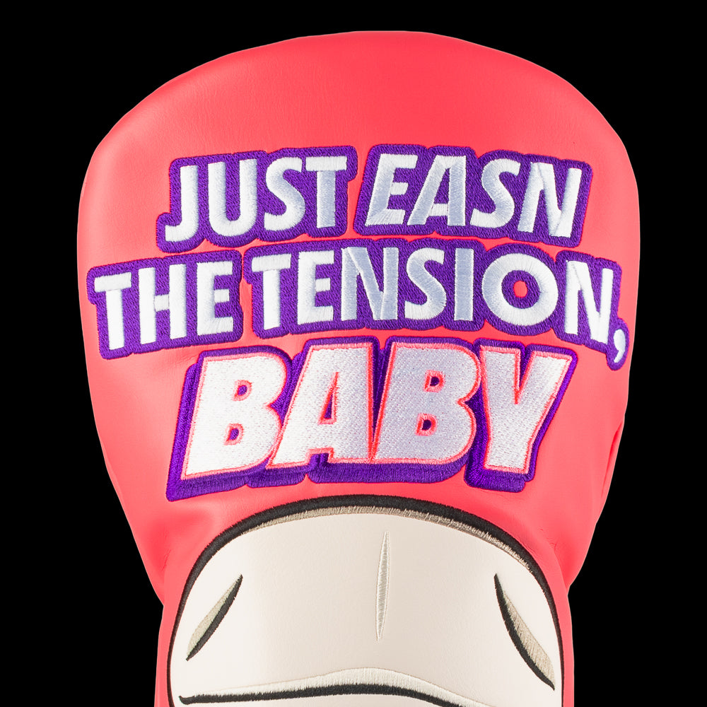 Happy Gilmore Chubbs Peterson Easn The Tension, Baby pink driver golf headcover. 