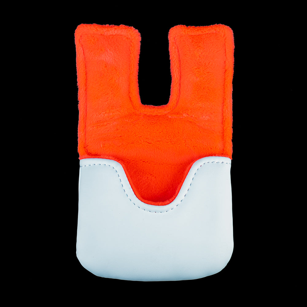 Rewind Golf x Ferris Bueller official Abe Froman Sausage King of Chicago blue and red center shaft mallet golf headcover.