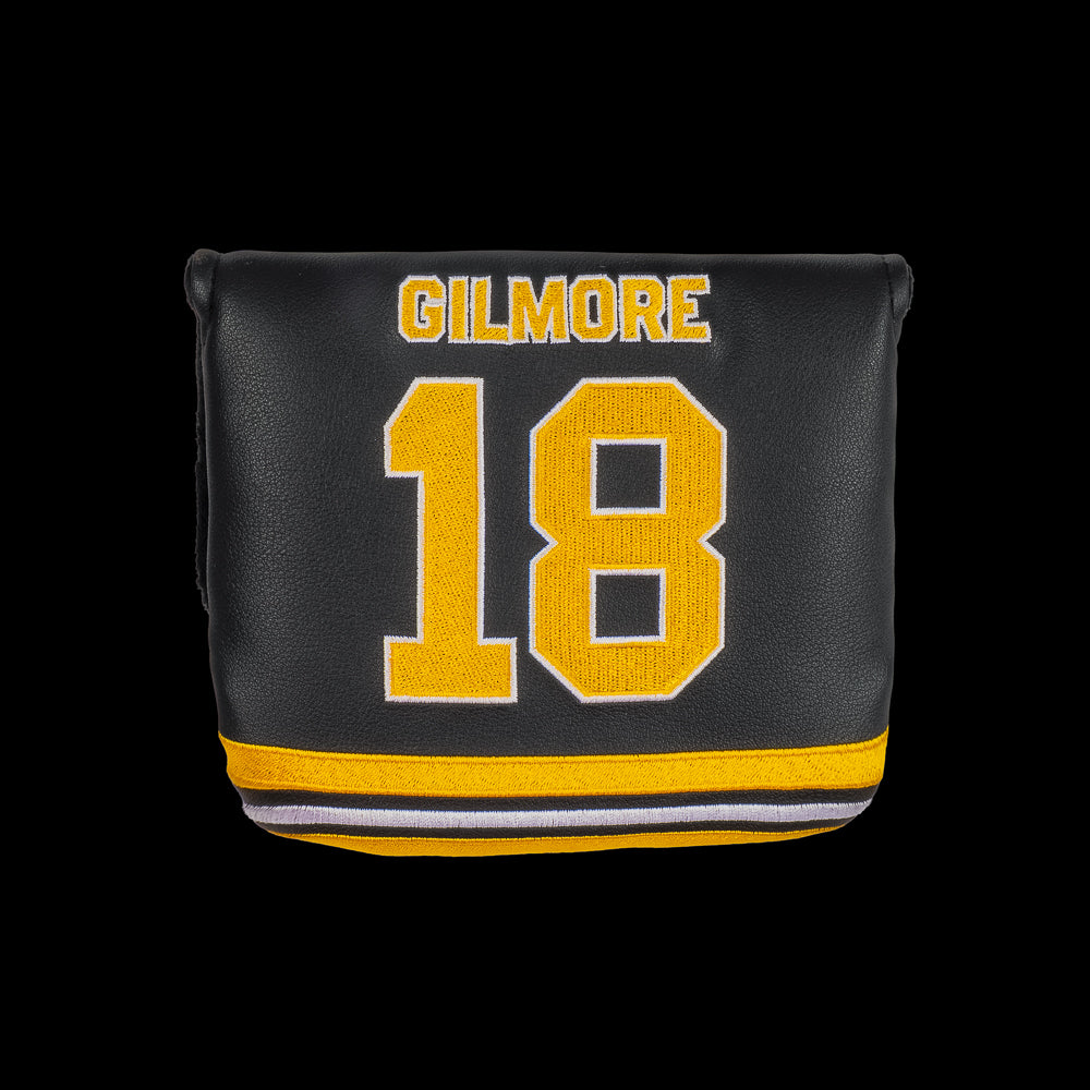 Happy Gilmore 18 Jersey black and gold officially licensed center shaft xl mallet headcover.