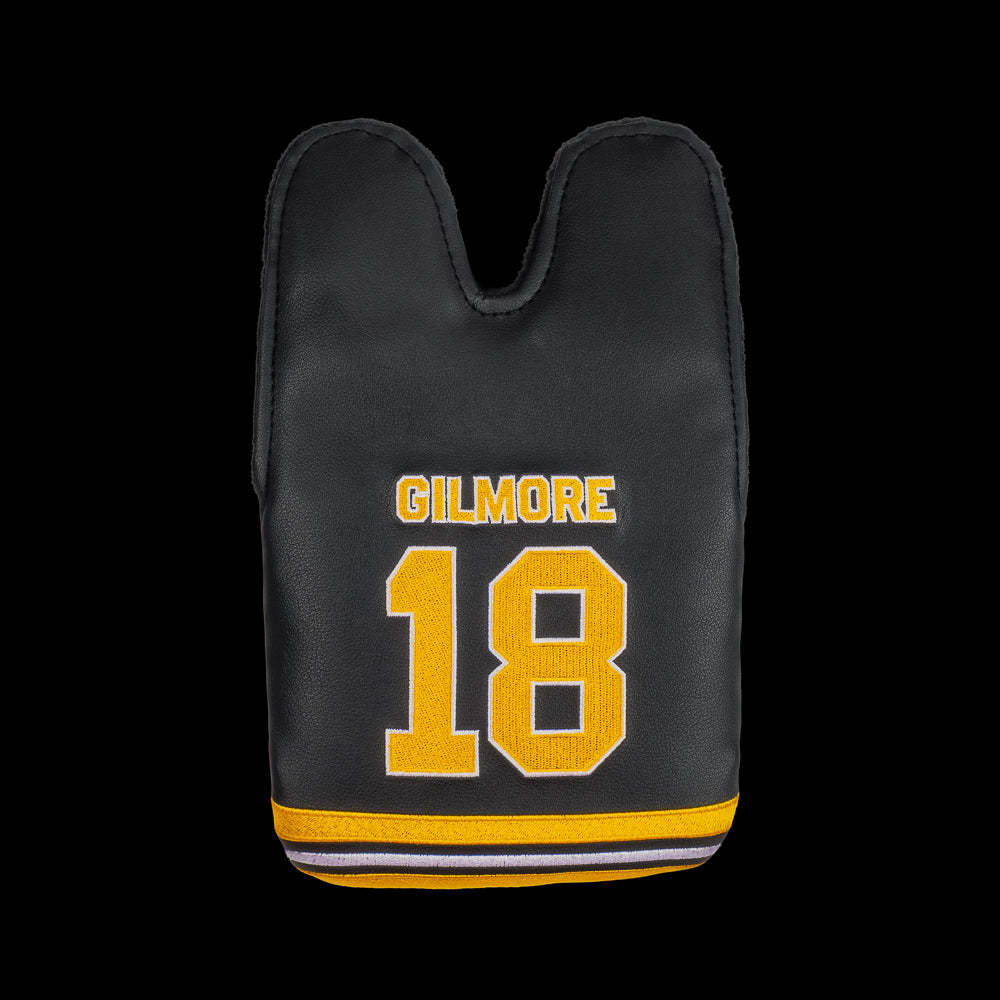 Happy Gilmore 18 Jersey black and gold officially licensed center shaft xl mallet headcover.