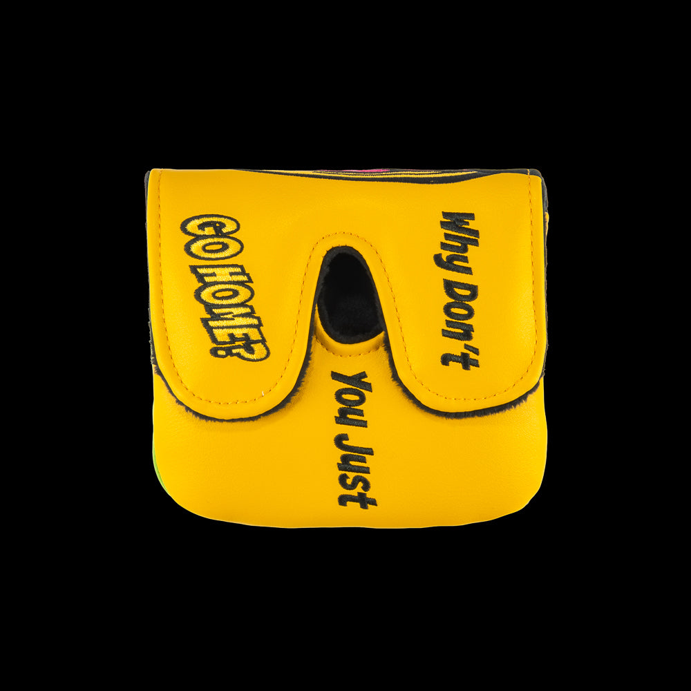 Rewind Golf x Happy Gilmore official "Go Home" movie scene center shaft XL mallet golf headcover.