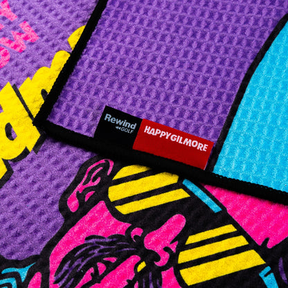 Rewind Golf x Happy Gilmore official You're in my world now Grandma performance golf towel.
