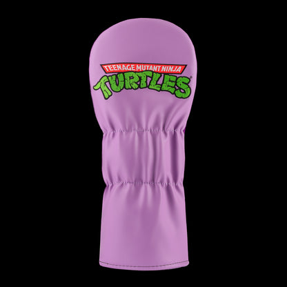 TMNT Donnie driver cover featuring bold purple and brick details. A classic Teenage Mutant Ninja Turtles Turtle Power style.