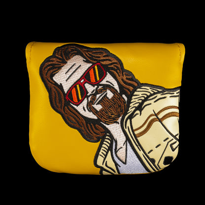 Rewind Golf x The Big Lebowski official yellow Your Opinion Man The Dude mallet golf headcover.