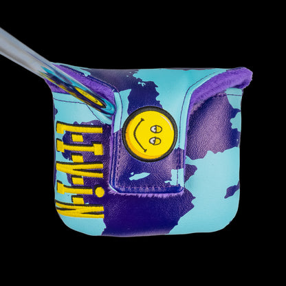 Rewind Golf x Dazed And Confused Gotta Keep Livin' Man blue camo mallet golf headcover.