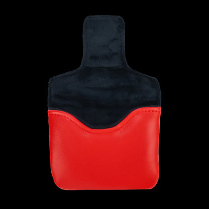 Rewind Golf x Ferris Bueller's Day Off official NRVOUS licensed plate themed mallet golf headcover on red material. 