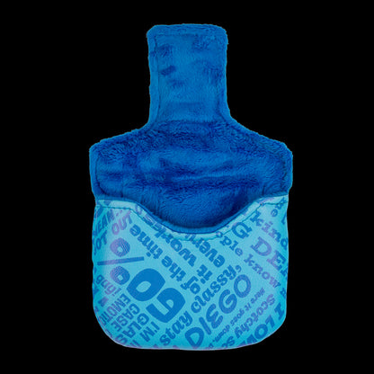 Blue Anchorman mallet putter cover with Channel 4 logo.