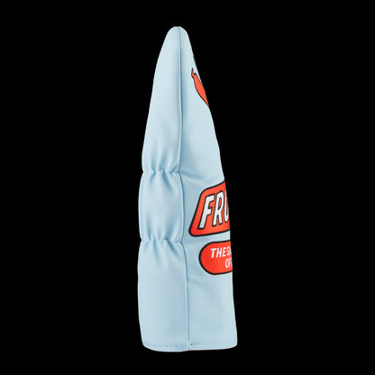 Ferris Bueller Abe Froman Sausage King of Chicago officially licensed blue and red driver golf headcover.