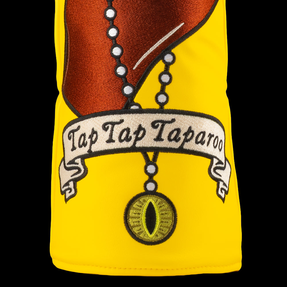 Happy Gilmore Tap Tap Taparoo yellow officially licensed driver golf headcover.