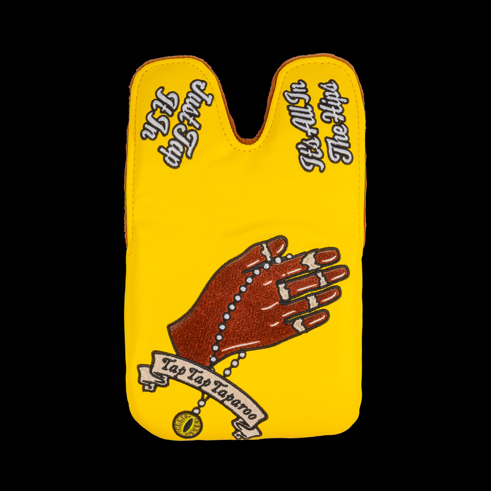 Happy Gilmore official Tap Tap Taparoo yellow center shaft xl mallet putter golf headcover.