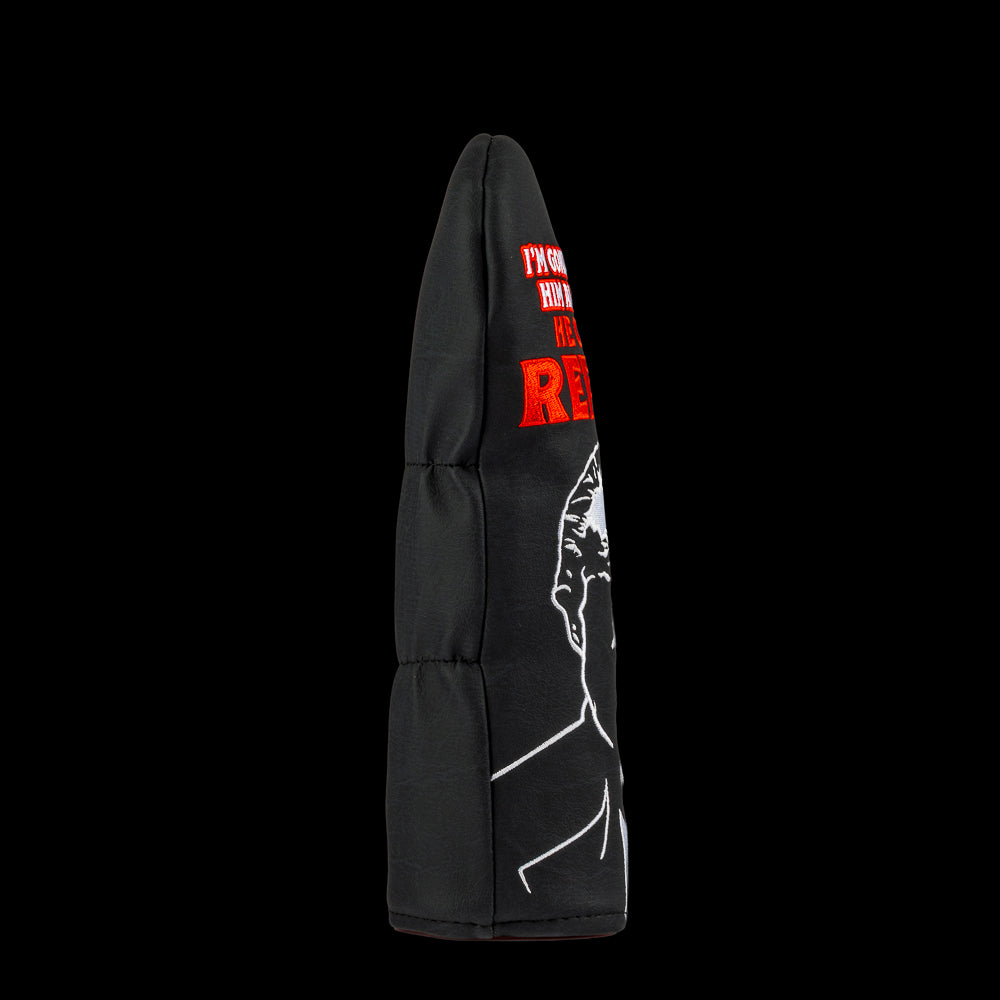 Rewind Golf x The Godfather official black and red "make him an offer he can't refuse" themed fairway wood golf headcover.
