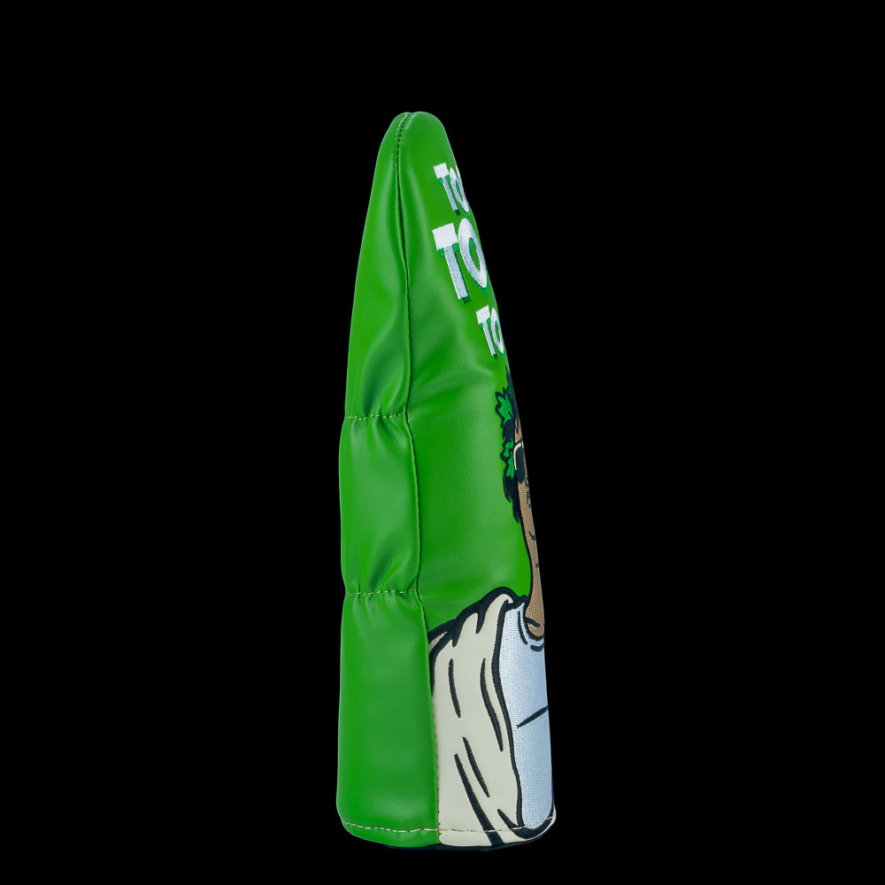 Rewind Golf x Animal House official green Toga, Toga themed fairway wood golf headcover.