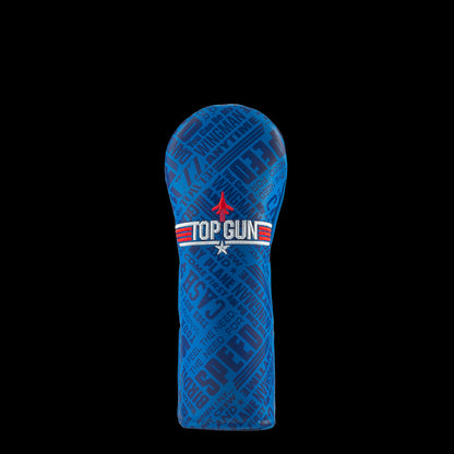 Rewind Golf x Top Gun official blue and red movie quotes hybrid golf headcover.