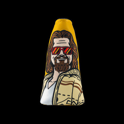 Rewind Golf x The Big Lebowski officially licensed Your Opinion Man yellow blade golf headcover featuring the dude.