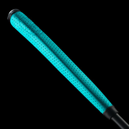 SWAG Gold Lady Liberty Handsome One left handed golf putter with unique copper plated patina finish and handpainted details.