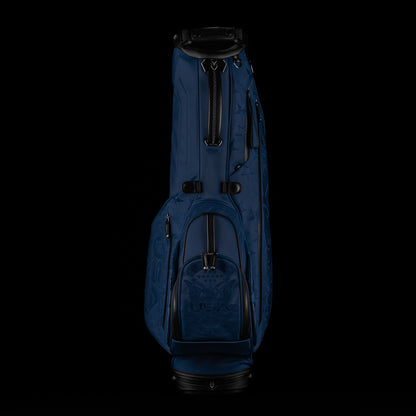 Vessel x SWAG Golf 2025 blue Ryder Cup monochromatic golf stand bag with USA themed embroidery.
